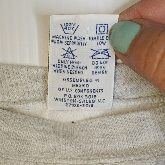 Vintage 90's Champion Reverse Weave Sweatshirt Matrix Marathoner Logo Large - Picture 4 of 8